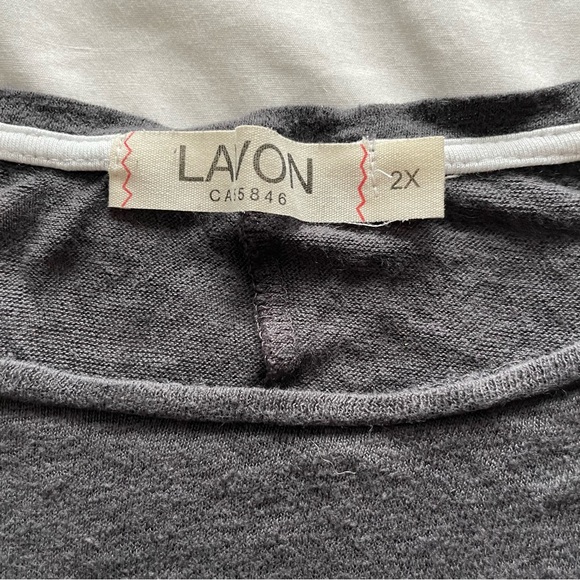 Lavon Dark Grey Short-Sleeve T-Shirt, Size 2X (Light Wear) - Picture 2 of 3